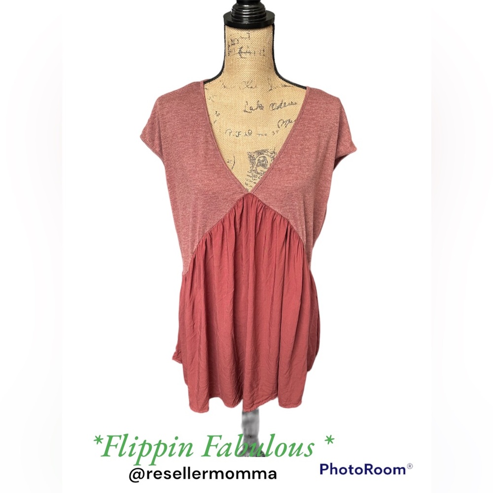 Anama~Boho Mauve Flowy Top size m/l